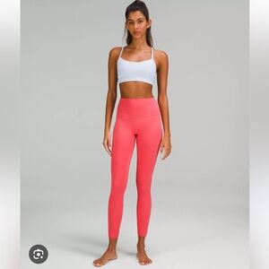 Lululemon align hr leggings raspberry cream 28” size 4